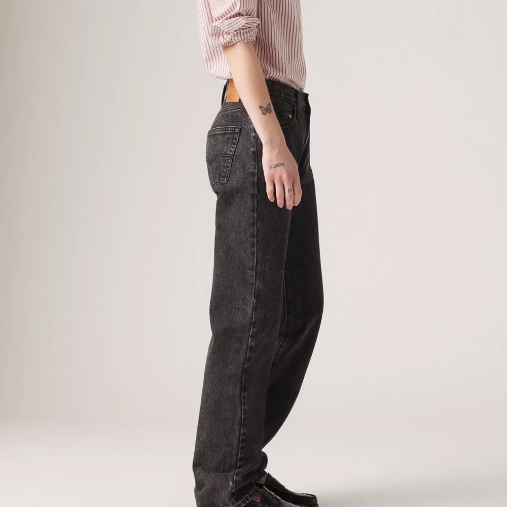 Levi's Women's Straight Leg Jeans — Black Wash - Picture 4 of 12